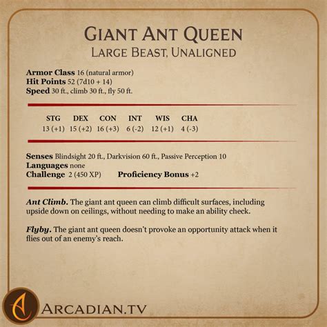 Giant Ant Queen – new DnD monster insect - Arcadian Media