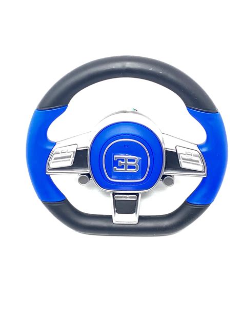 Steering Wheel (Blue) for 12v Bugatti Divo - Kids VIP