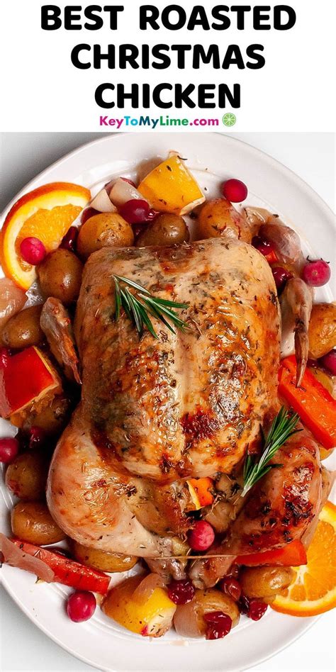 Christmas Chicken {BEST Holiday Roast Chicken} - Key To My Lime ...