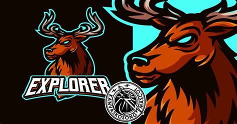 Deer Mascot Logo by kanvas_kosong on Envato Elements