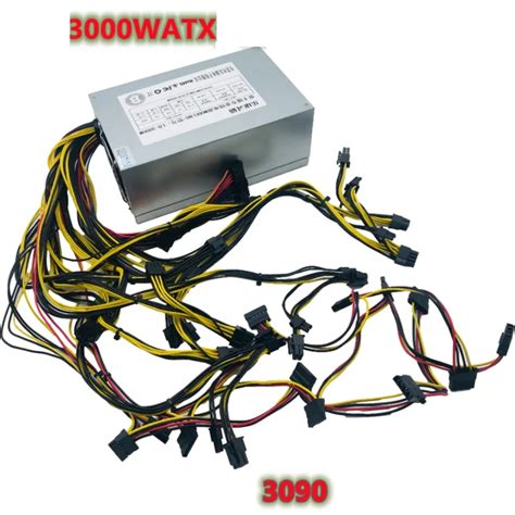 Miner PSU For Multi Channel Graphics Card Power Supply 3000W Mining ...