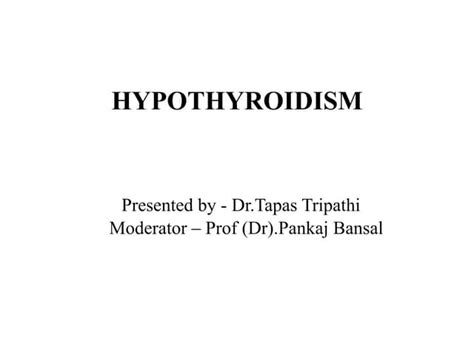 thyroid hypothyroidism.pptx