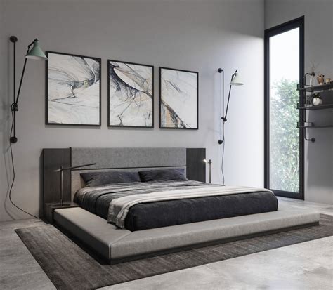 Amalie Upholstered Platform Bed | Bedroom bed design, Modern bedroom, Bed design