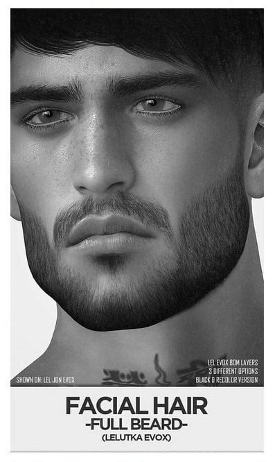 Hermony : Facial Hair... - SL- Mesh Head Lovers - MHL