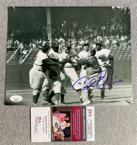 Carl Erskine Autographed Memorabilia | Signed Photo, Jersey, Collectibles & Merchandise