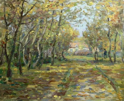 Henri Duhem - October 1912 - 19th Century French Impressionist Oil Painting Autumn Landscape ...