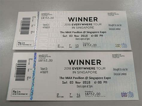 Kpop - Winner concert ticket, Tickets & Vouchers, Event Tickets on ...