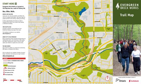 Evergreen Brickworks Toronto map - Map of Evergreen Brickworks Toronto (Canada)