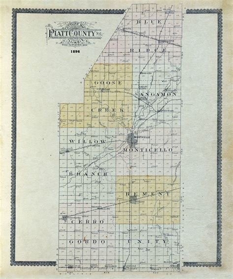 Map of piatt county illinois – Artofit