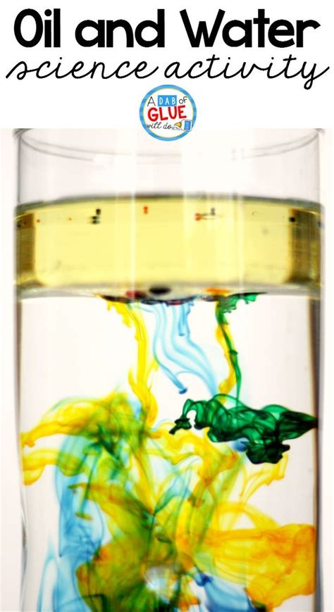 Oil and Water Science Experiment | Science experiments for preschoolers ...