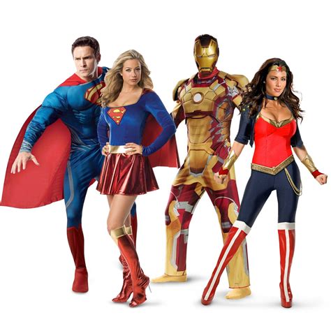 superheroes-heroinas-disfraces-superman-supergirl-ironman-wonder-woman | Paarkostüme halloween ...