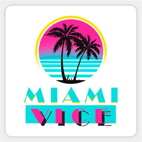 Miami Vice - Miami Vice - Sticker | TeePublic