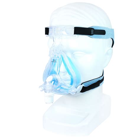 Respironics' ComfortGel Blue Full Face CPAP Mask. Respironics has designed the blue gel cushion ...