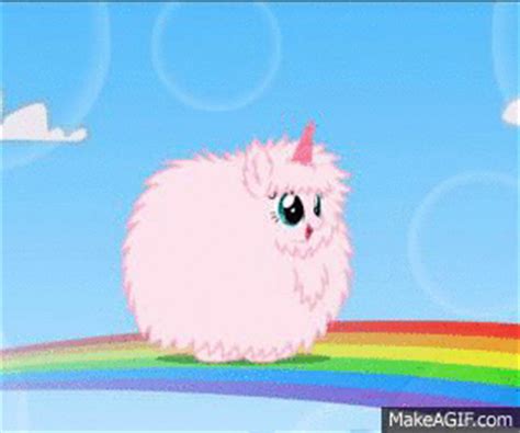 Big Fluffy Unicorns Dancing On Rainbows! on Make a GIF