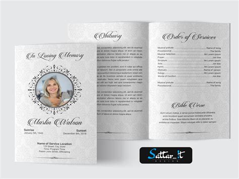 Funeral Order Of Service Template Collection