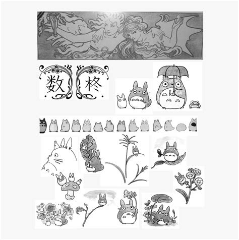 Simple Studio Ghibli Tattoo Ideas, HD Png Download - kindpng