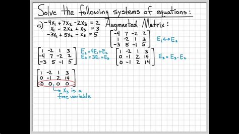 Algebra Linear Equations Problems