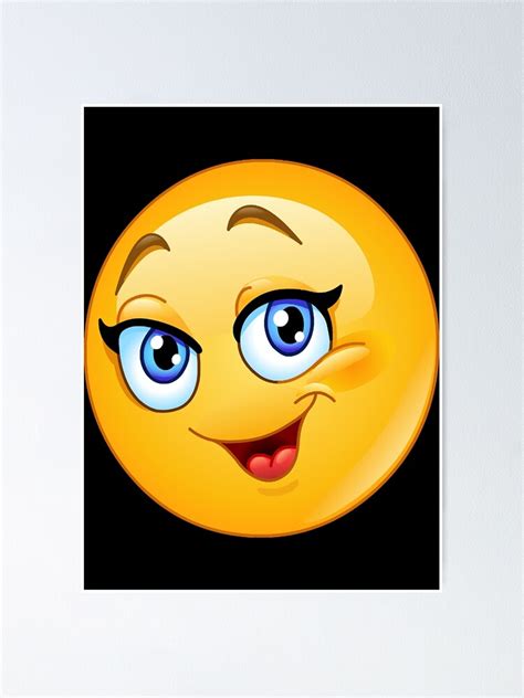 "Happy Female Emoji " Poster for Sale by EavenCoke | Redbubble