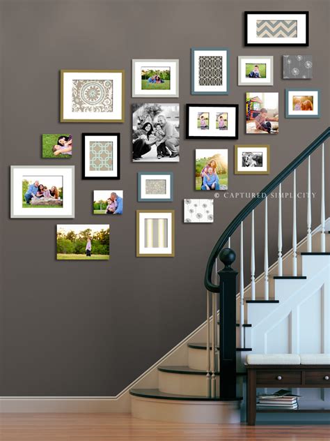 Stairway Displays | Wall Collage Ideas - Child & Family Photographer ...