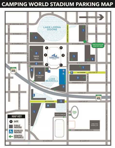 Citrus Bowl Parking Map: Your Ultimate Guide For 2023 - Map Of The Usa