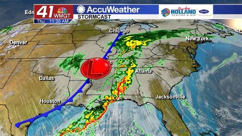 Strong to Severe Storms Heading Towards Middle Georgia – 41Today