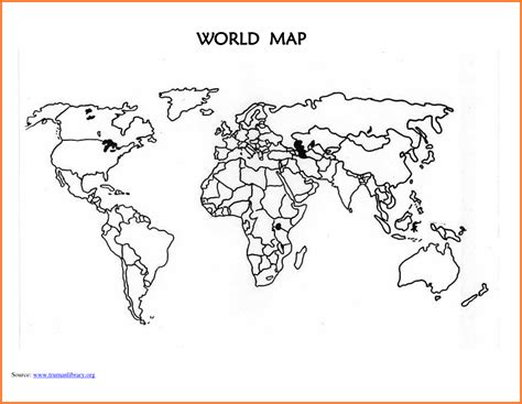 World Map Template Printable Blank Countries 294994 With | World map printable, World map ...