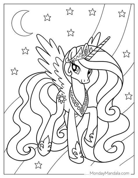 74 Unicorn Coloring Pages (Free PDF Printables) | Coloring pages, Unicorn coloring pages, My ...