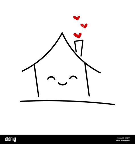 cute house logo concept vector illustration Stock Vector Image & Art - Alamy