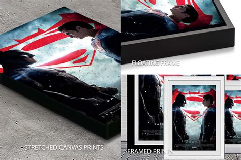 Batman vs Superman Premium Quality Poster | Canvas Prints AU