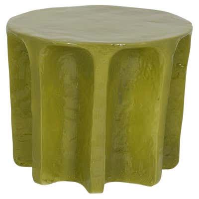 Van Keppel and Green Round Coffee Table at 1stDibs