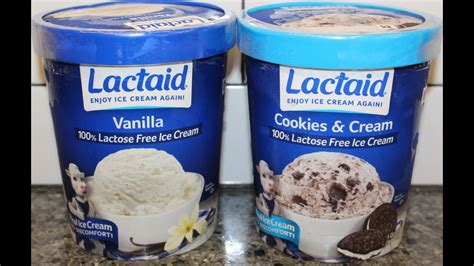 Lactaid Lactose Free Ice Cream: Vanilla and Cookies & Cream Review ...