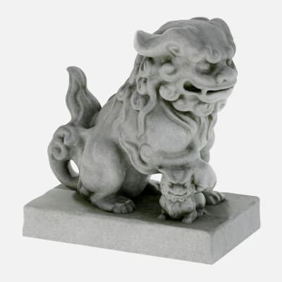 Komainu Statue - 3D Model by frezzy