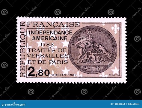 Vintage Commemorative Stamp of American Independence Editorial Stock Image - Image of blank ...