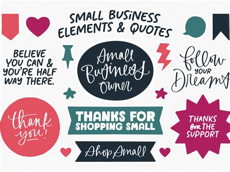 FREE | Small Business Quotes & Elements by Callie Hegstrom on Dribbble