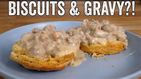 British Guy Tries American Biscuits and Gravy - YouTube