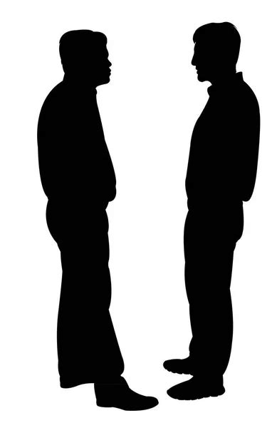 Men talking silhouette vector Stock Vector Image by ©Dr.Art #130493072