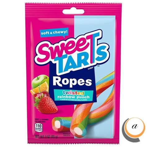 Sweet Tarts Ropes Twisted Rainbow 141g | Sweet tarts, Sweetarts, Sweet tarts candy