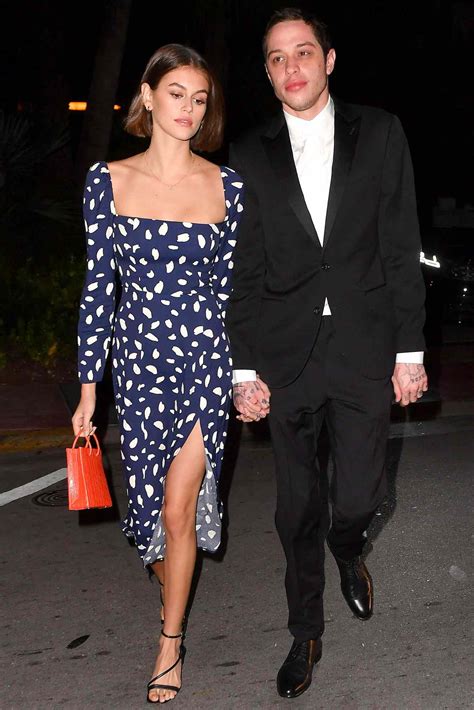 Pete Davidson and Kaia Gerber Attend Friend's Miami Wedding