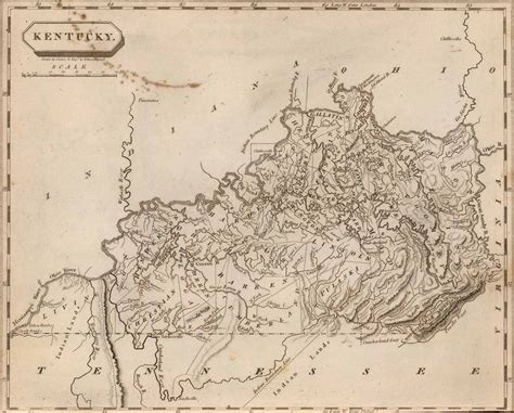 1839 KY MAP MASON MEADE MENIFEE MERCER METCALFE MONROE COUNTY Kentucky ...