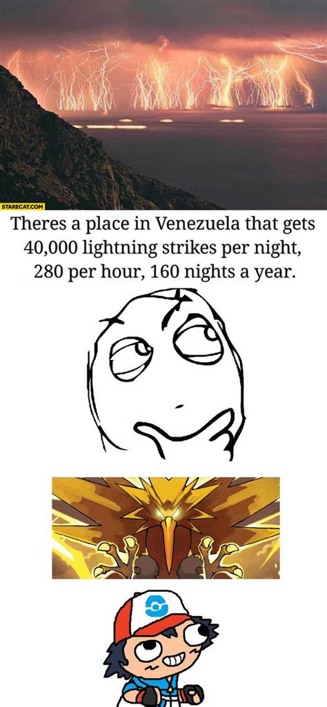 Place in Venezuela that gets 40000 lightning strikes per year Pokemon ...