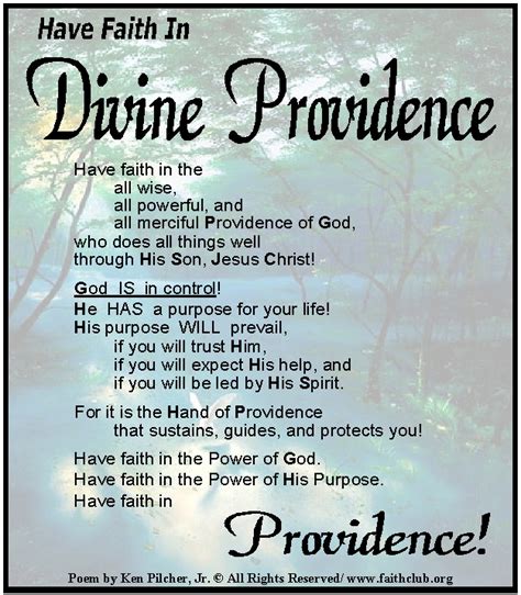 Quotes On God S Providence - ShortQuotes.cc