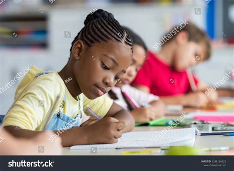 Cute Pupil Writing Desk Classroom Elementary Stock Photo 1288136623 | Shutterstock