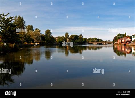 The River Bann at Coleraine in County Londonderry Northern Ireland one ...