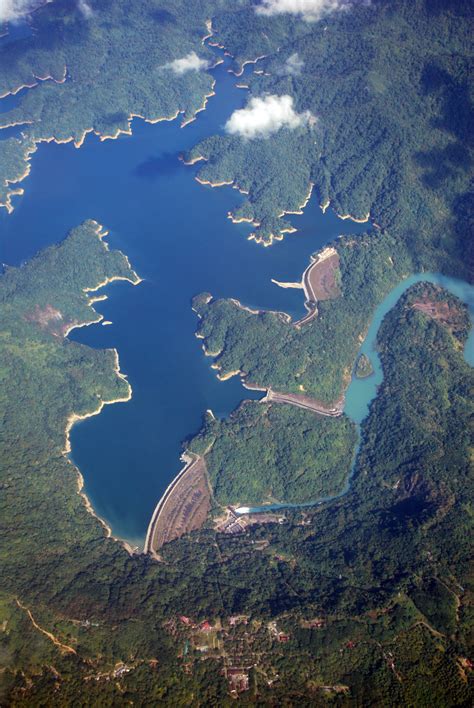 Angat Dam, Philippines [OC] [1205x1800] : r/AerialPorn