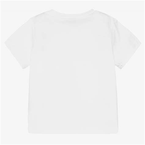 BOSS - Baby Boys White Logo T-Shirt | Childrensalon