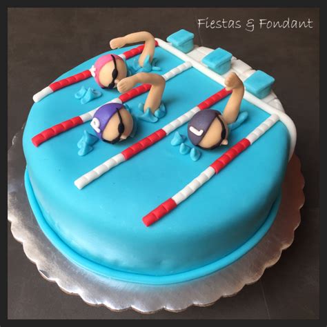 Swim Birthday Cake | Swimming cake, Fondant cakes, Cake