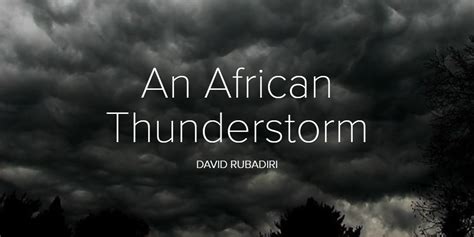 An African Thunderstorm