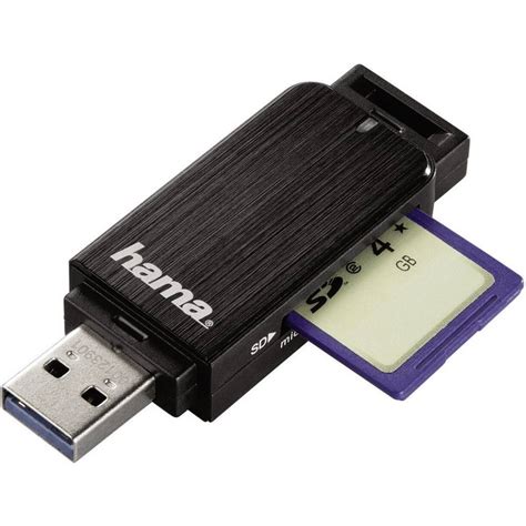 External memory card reader USB 3.0 Hama 123901 Black from Conrad.com