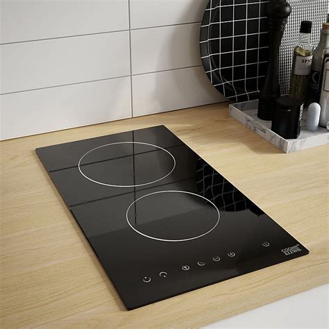 Cooke & Lewis CLCER30 2 burner Black Ceramic Hob | Ceramic hobs, Glass ceramic, Black glass