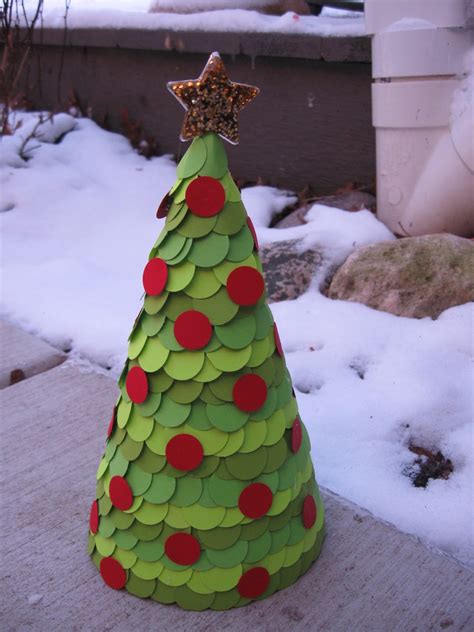 Paper Covered Cone Christmas Tree Craft Tutorial - Craft Klatch